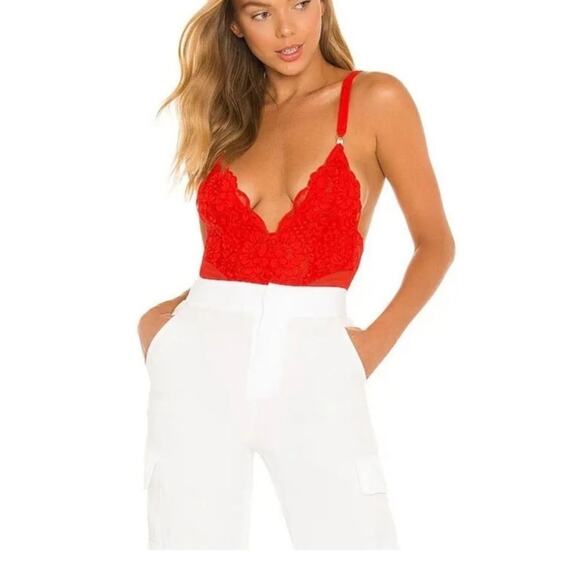 We are HAH Size XS New Cheap and Cheerful Sexy Bodysuit Blood Orange - Picture 6 of 9